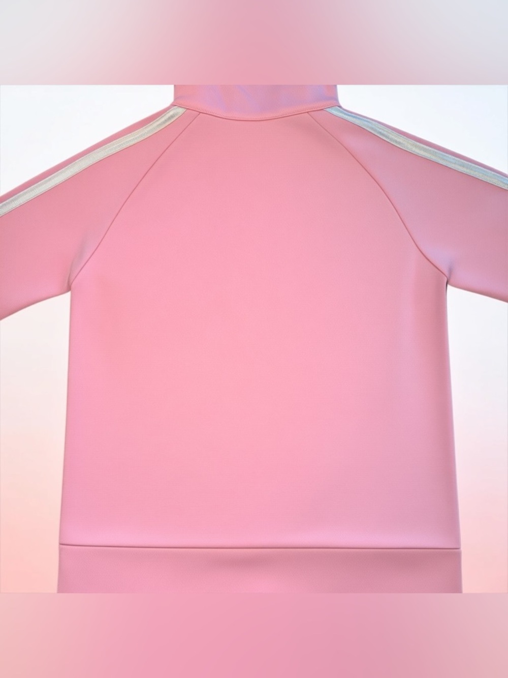 Adidas Pink Track Jacket Girls Size 6 Full Zip - Picture 2 of 3